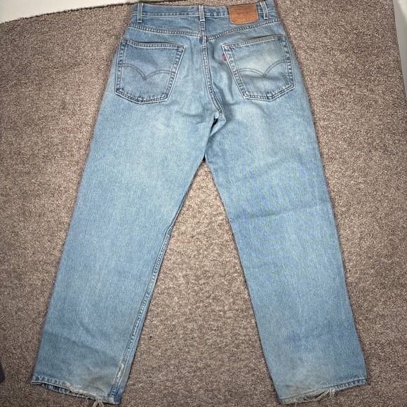 Vintage Levi's 569 Loose Straight Jeans Mens Size 32x31 90s Distressed Y2K - Picture 9 of 13